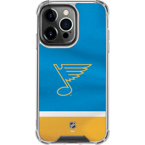 NHL St. Louis Blues Jersey iPhone 14 Pro Clear Case